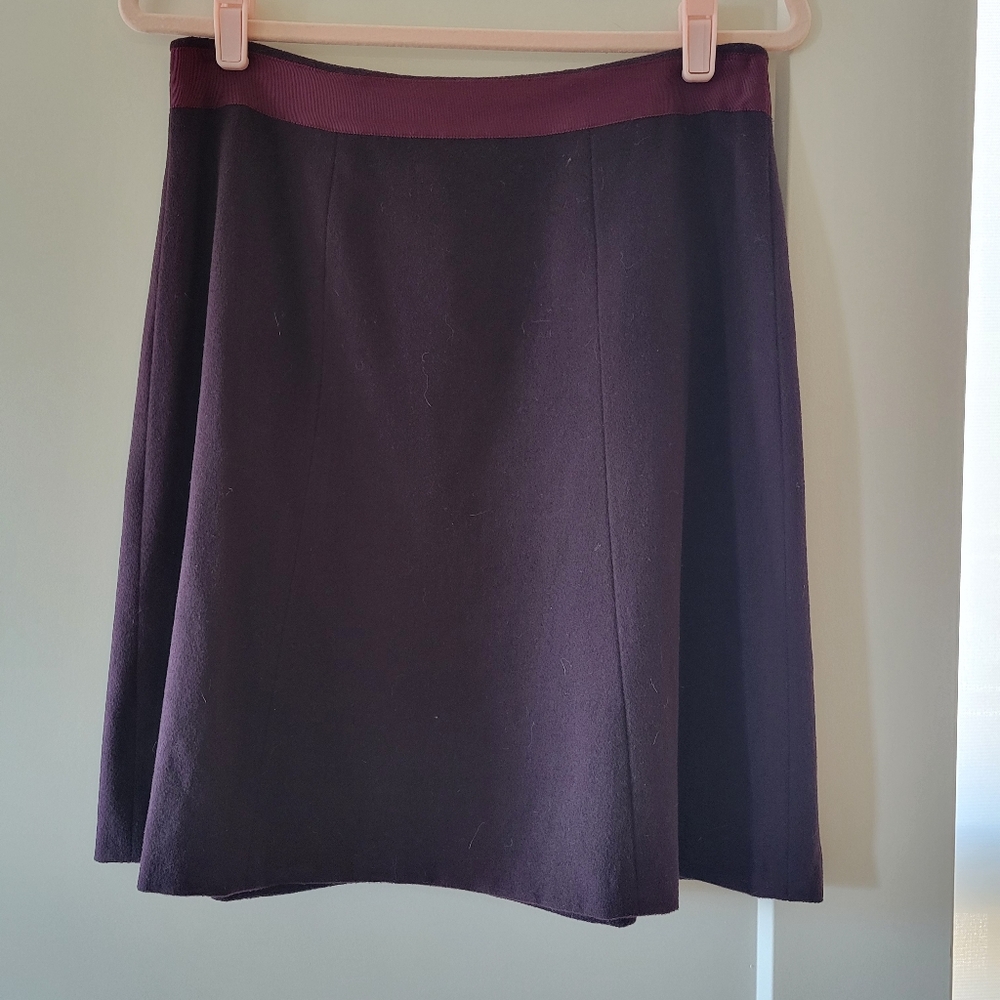 Elegant Black and Purple Women's Skirt
